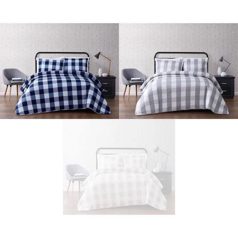 Truly Soft Buffalo Plaid Farmhouse / Country Plaid Quilt Set
