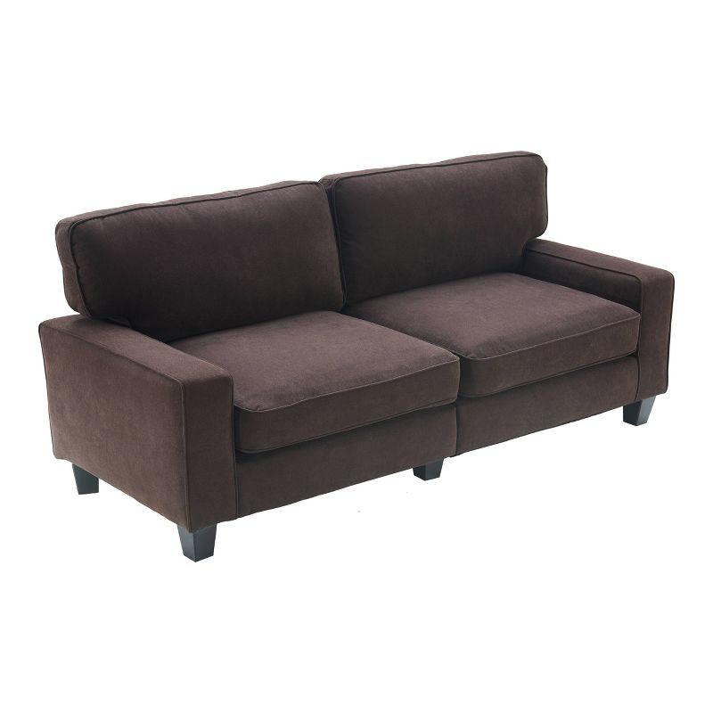 Serta Palisades 78" Track Arm Sofa, Easy Care Fabric, Soft Pillow Back, Pocket Coil Seat Cushions