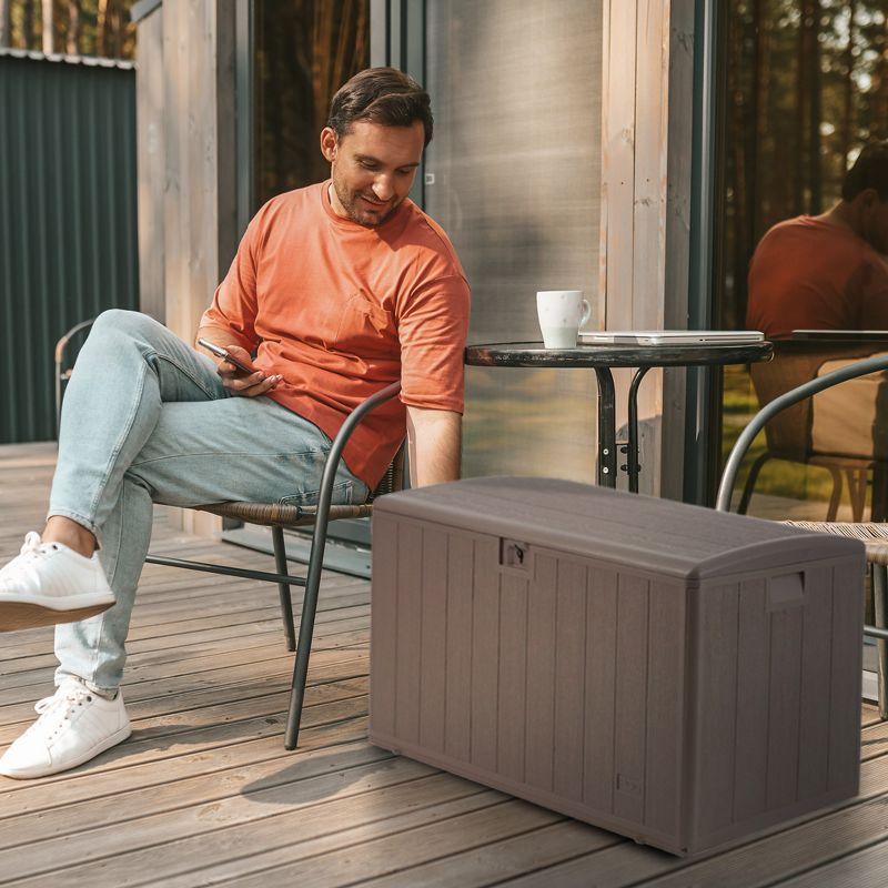 Plastic Development Group Plastic Development Group 48'' W 105 Gallons Water Resistant Resin Deck Box