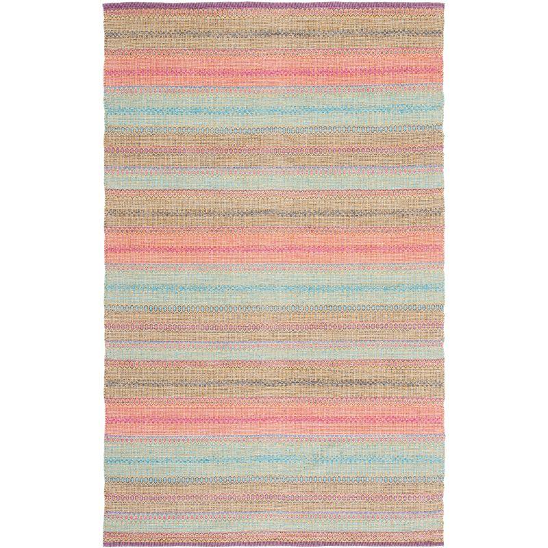 Montauk MTK851 Hand Woven Area Rug - Blue/Pink - 3'x5' - Safavieh.