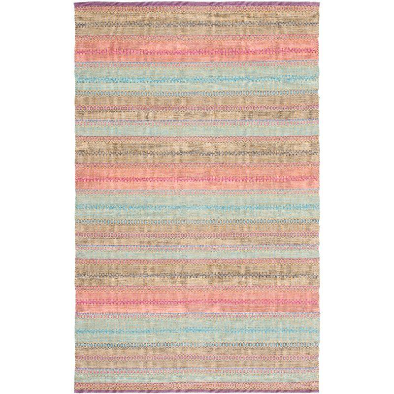 Coastal Breeze Handwoven Blue Cotton-Wool 3'x5' Area Rug