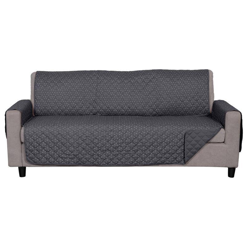 FurHaven Reversible Water-Resistant Small Sofa Loveseat Cover Furniture Protector