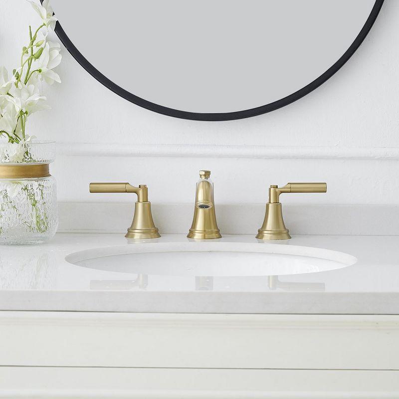 Widespread 2-handle Bathroom Faucet with Drain Assembly