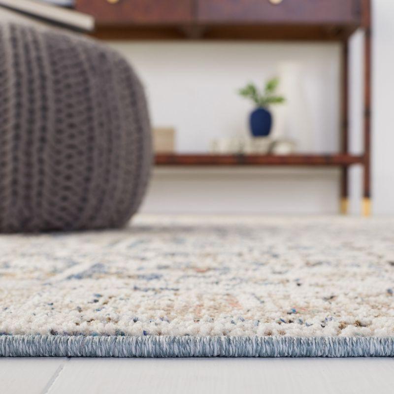 Vivaldi VIV546 Power Loomed Area Rug - Blue/Ivory - 6'7"x6'7" - Safavieh.