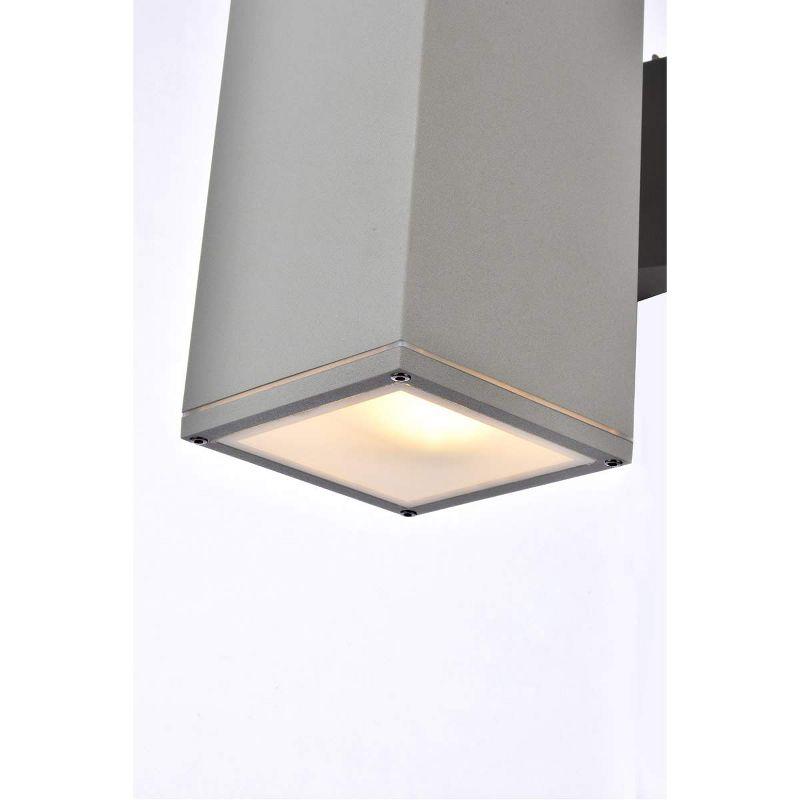 Elegant Lighting Raine Outdoor Wall in silver