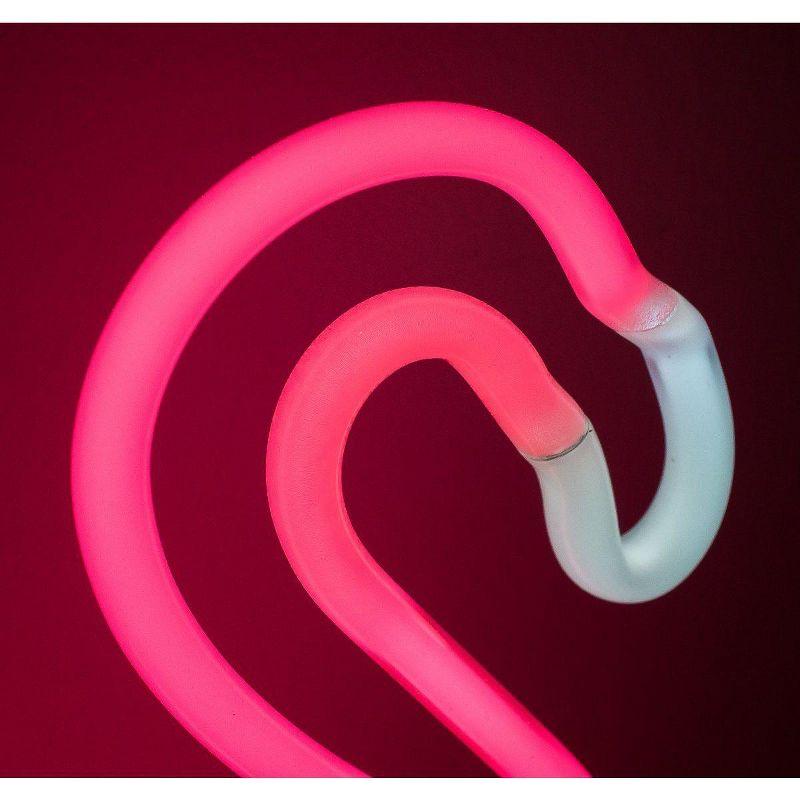 Amped & Co Flamingo Neon Desk Light, Pink