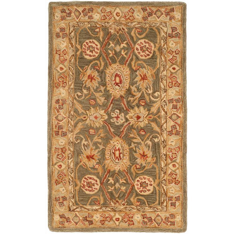 Anatolia AN516 Hand Tufted Indoor Accent Rug - Brown/Ivory - 3'x5' - Safavieh
