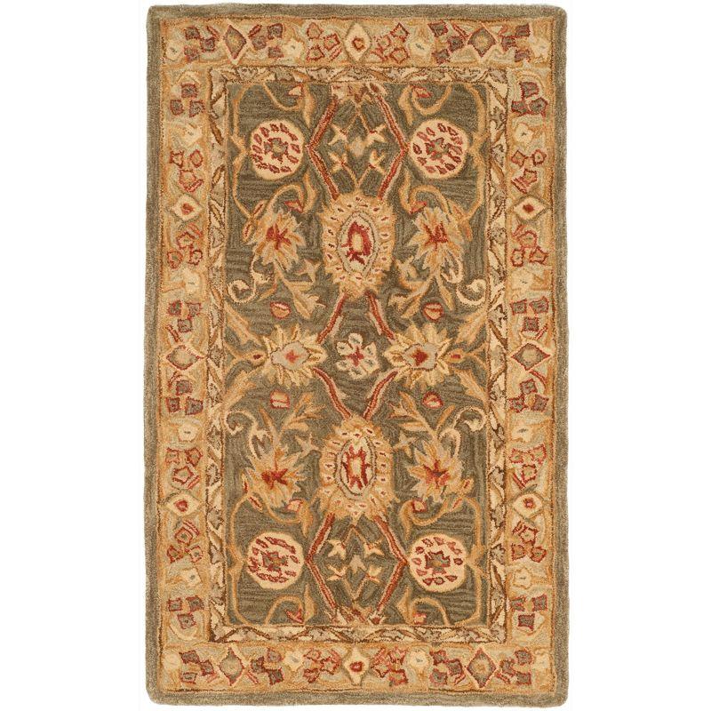 Anatolia Brown and Ivory Hand Tufted Wool Area Rug