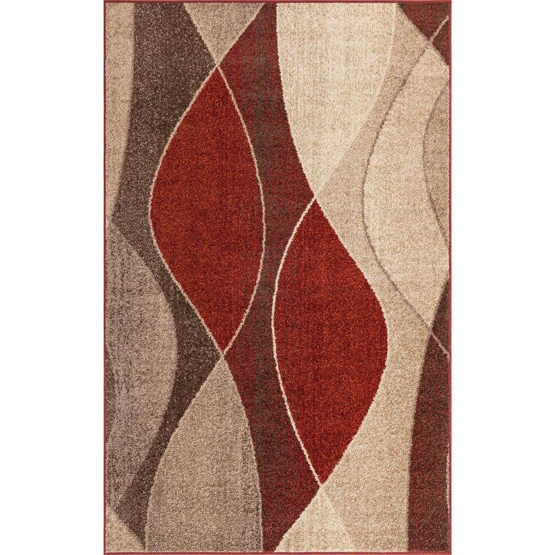 Unique Loom Autumn Collection Area Rug - Plantation (5' 3" x 8' Rectangle Multi/Beige)