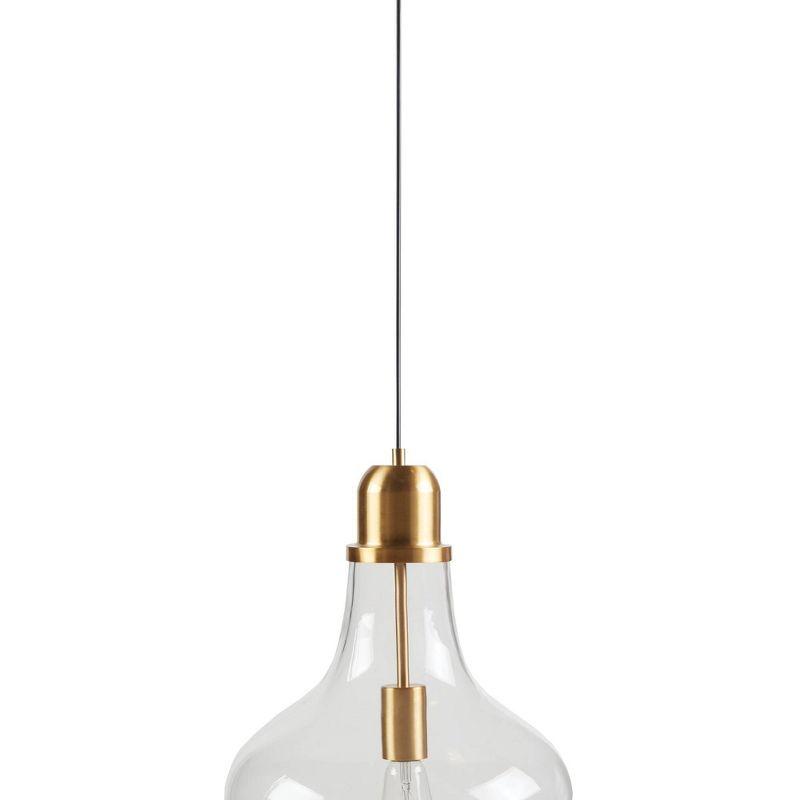 Ink+Ivy 13"x93" Auburn Bell Shaped Hanging Glass Simple Industrial Pendant Light