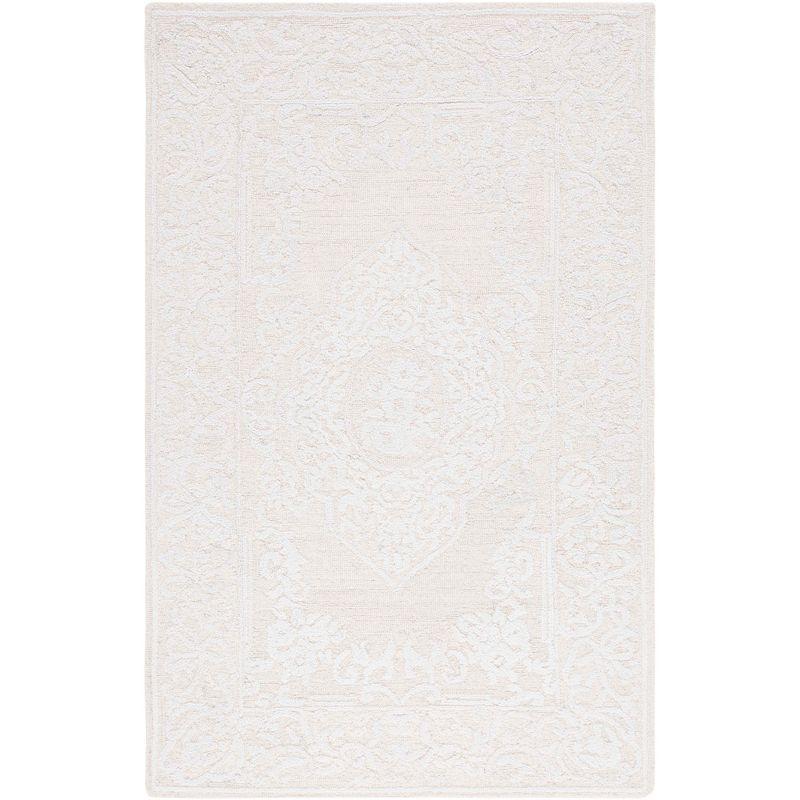 Abstract ABT359 Hand Tufted Area Rug - Ivory/Beige - 8'x10' - Safavieh.