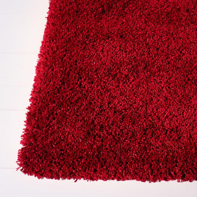 Milan Shag SG180 Power Loomed Indoor Accent Rug - Red - 4'x6' - Safavieh
