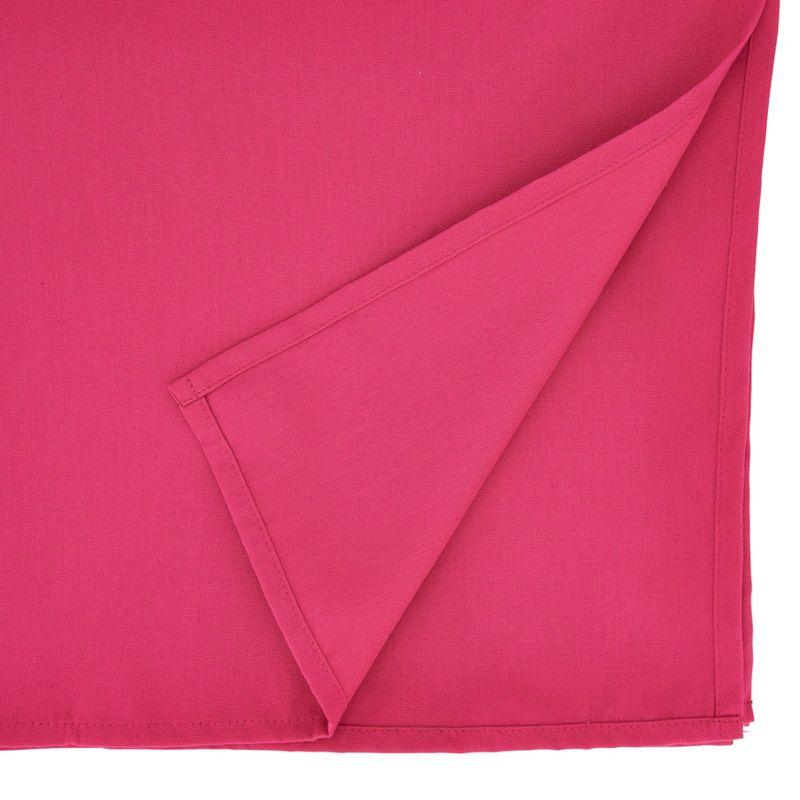 Saro Lifestyle Solid Color Everyday Tablecloth, Fuchsia, 90" Round