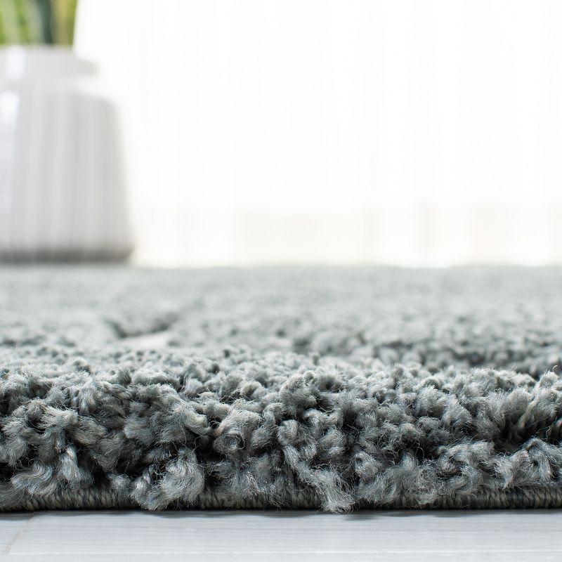 Florida Shag SG471 Power Loomed Indoor Area Rug - Grey Sage/Ivory - 9'x12' - Safavieh