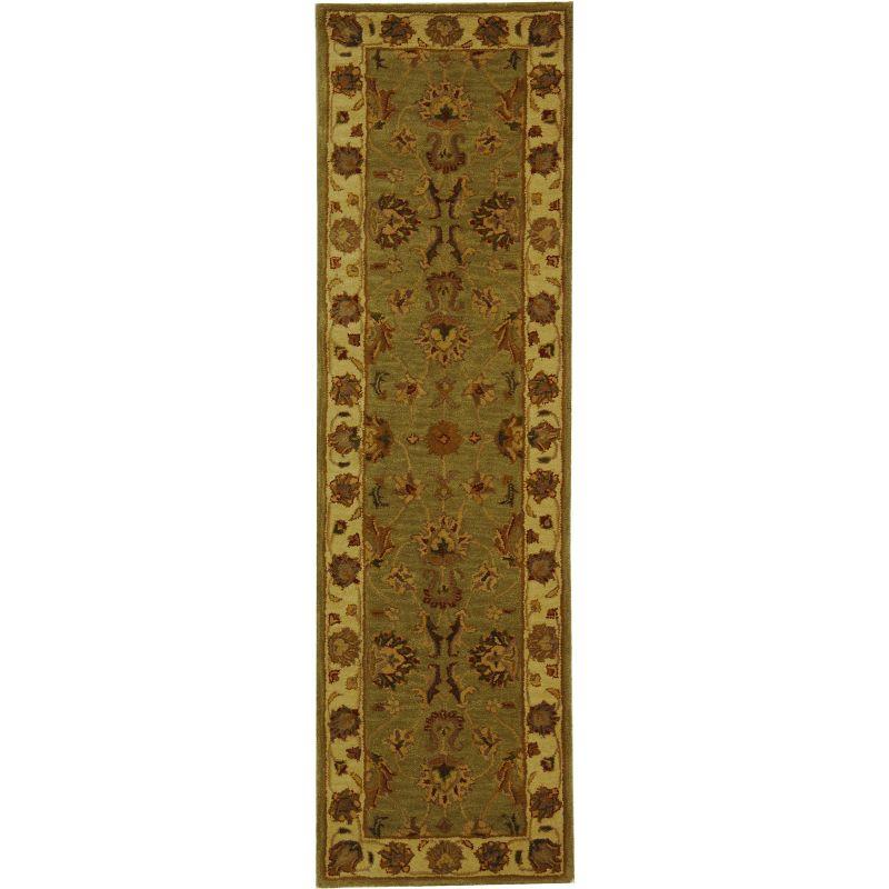 Heritage HG343 Hand Tufted Runner Rug - Green/Gold - 2'3"x20' - Safavieh.