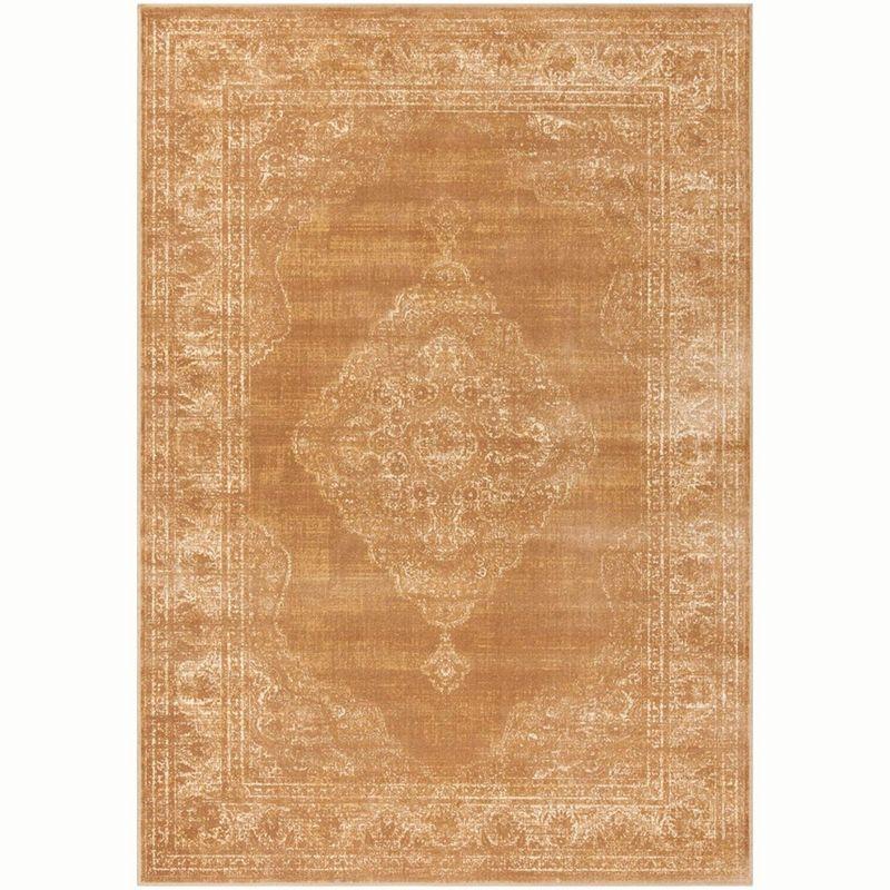 Vintage VTG112 Power Loomed Indoor Skid-Resistant Area Rug - Taupe - 4'x5'7" - Safavieh