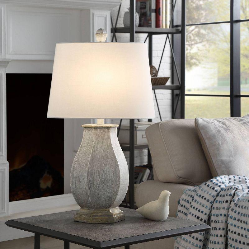 Basilica Sky 30" Table Lamp with White Hardback Shade