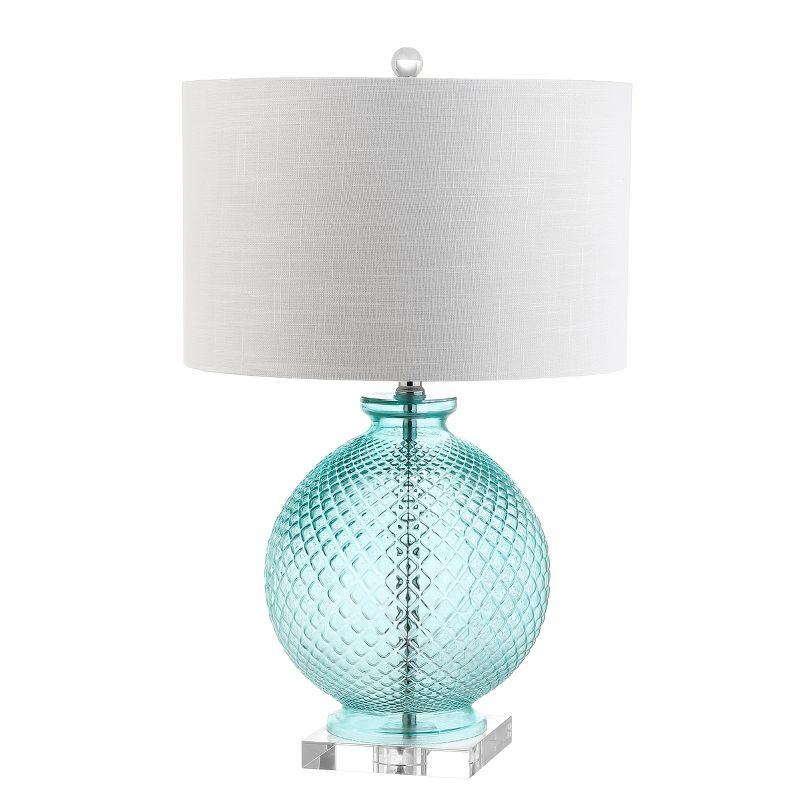 JONATHAN Y Estelle Glass and Crystal LED Table Lamp