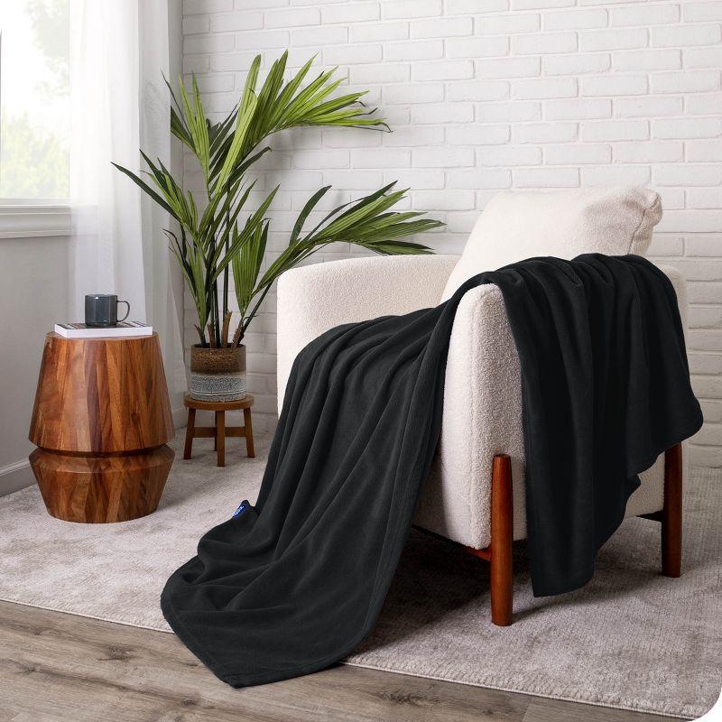 Lightweight Polar Fleece Blanket by Bare Home