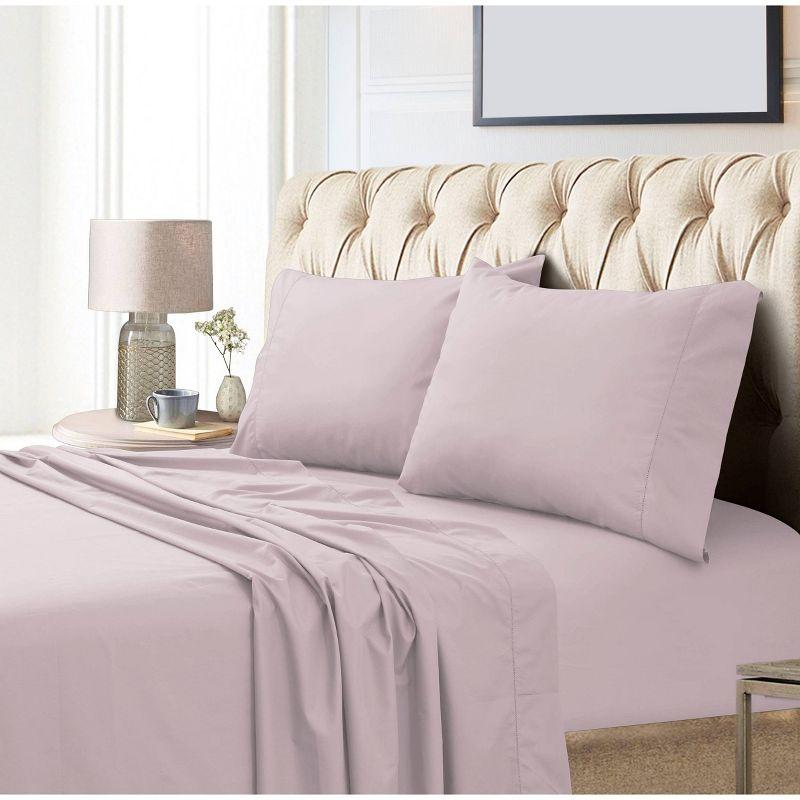 Lavender Egyptian Cotton 800 Thread Count Queen Sheet Set