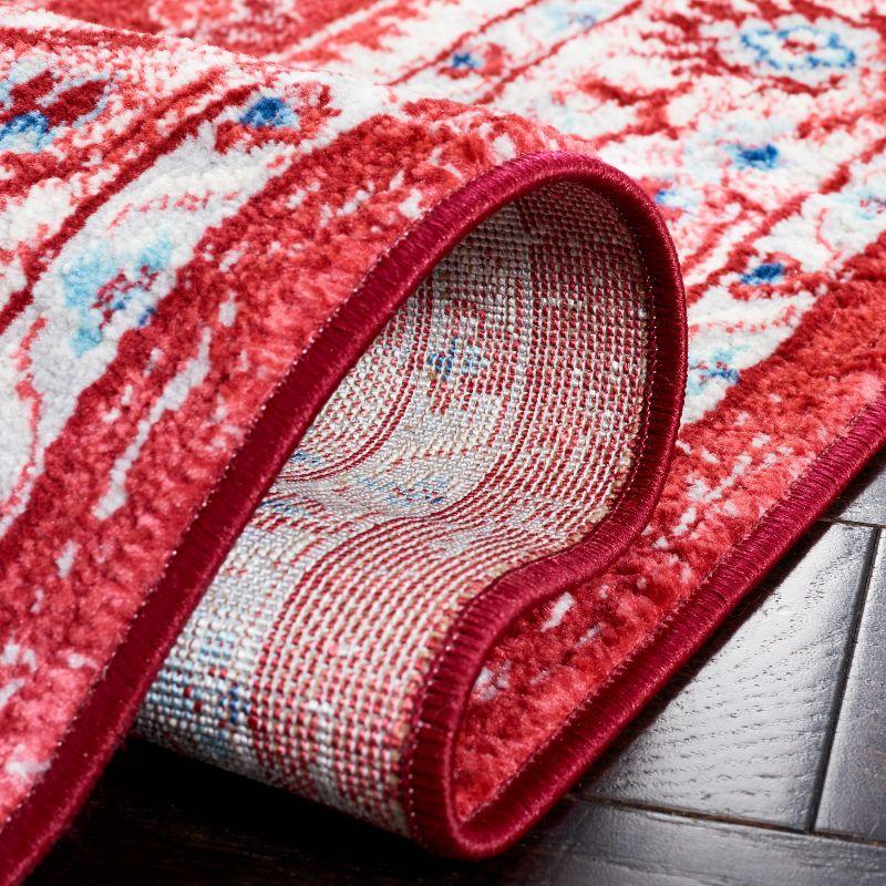 Brentwood BNT853 Power Loomed Indoor Area Rug - Blue/Red - 6'7"x6'7" - Safavieh