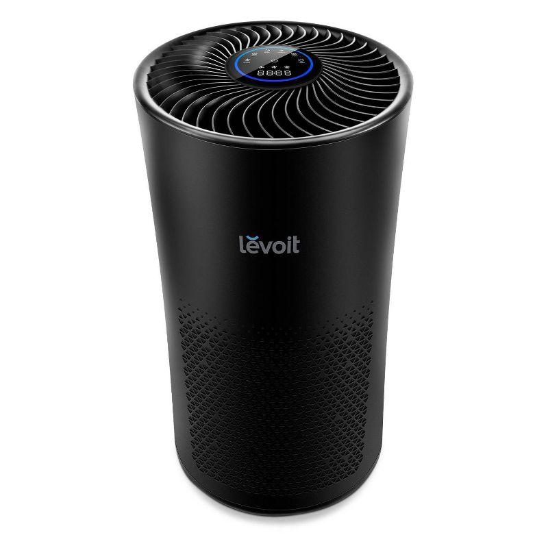 Levoit MetaAir Air Purifier Black: Energy Star, 4 Settings, 500-800 sq. ft., Captures Smoke & Allergens, Carbon Filter