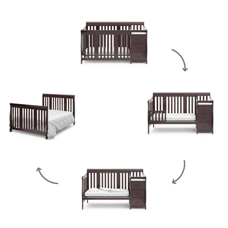 Storkcraft Portofino 5-in-1 Convertible Crib and Changer