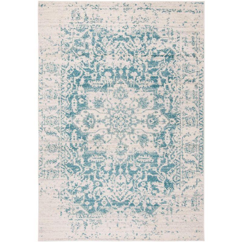 Madison MAD603 Power Loomed Indoor Area Rug - Teal/Ivory - 5'3"x7'6" - Safavieh