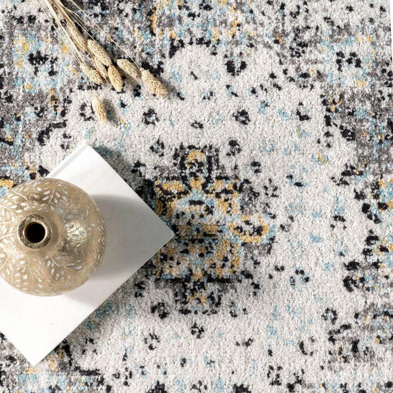 2'6"x10' Verona Vintage Persian Style Runner Rug Gray - nuLOOM
