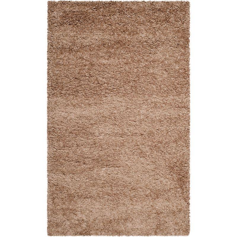 Milan Shag SG180 Power Loomed Indoor Accent Rug - Dark Beig - 3'x5' - Safavieh