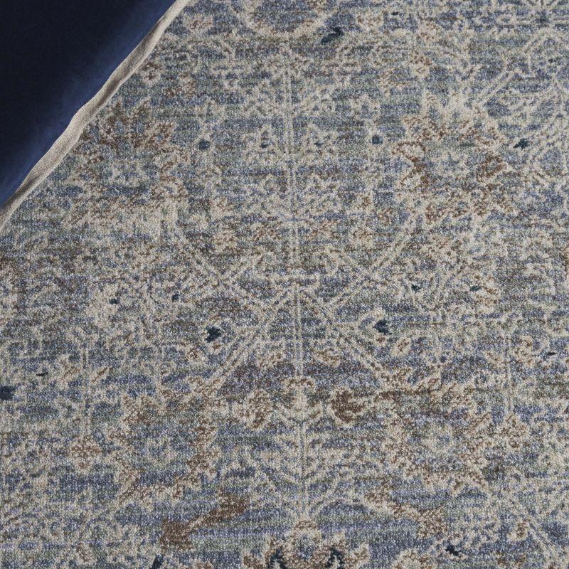 Antique Patina ANP656 Machine Made Loomed Area Rug - Blue/Ivory - 5'-3" X 7'-7" - Safavieh