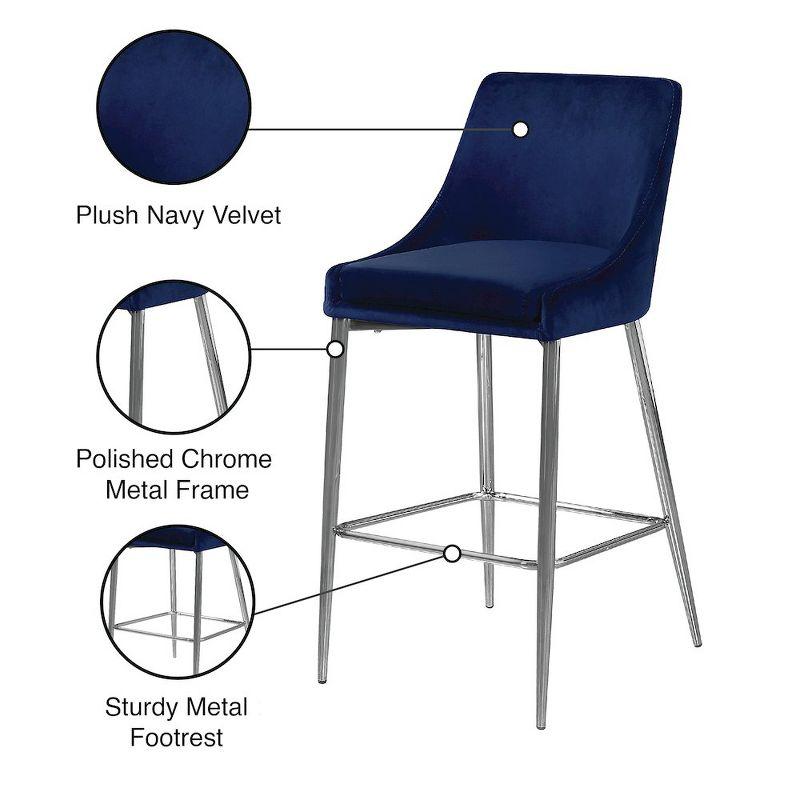 Ellenberger Upholstered Counter Stool with Metal Frame