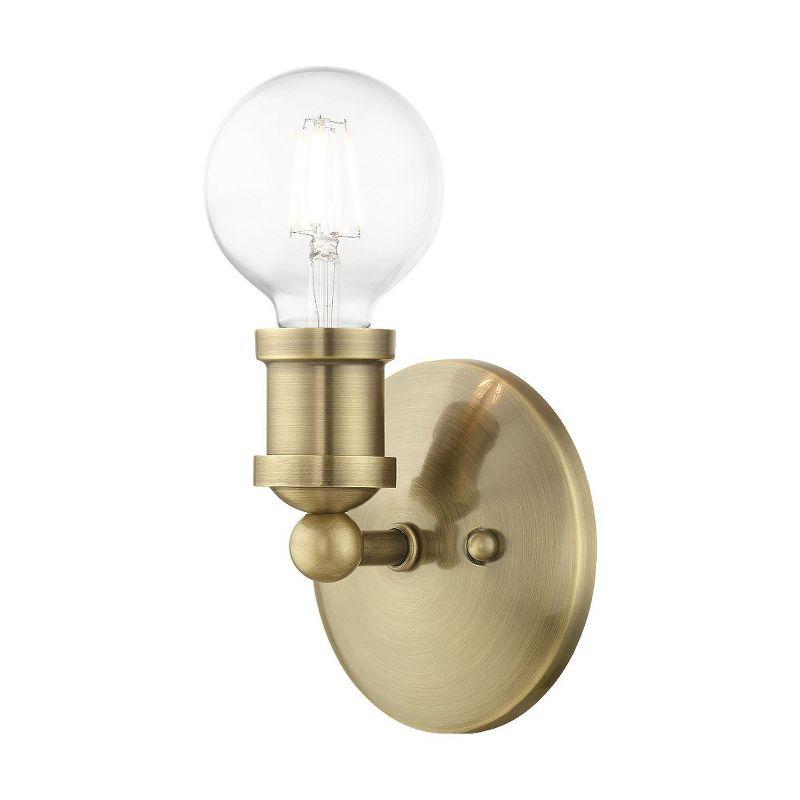 Livex Lighting Lansdale 1 - Light Vanity in  Antique Brass