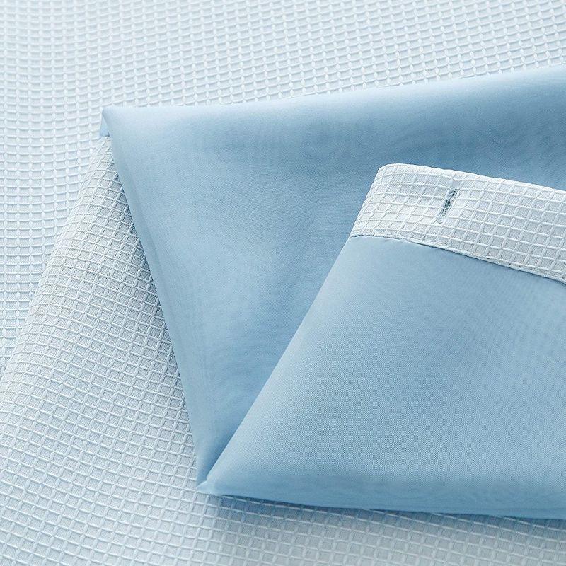 Dainty Home Complete Shower Curtain With Detachable Liner - Sky Blue