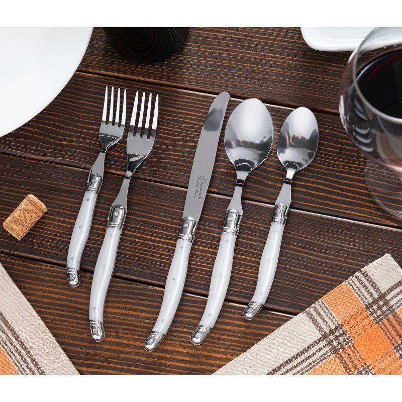 French Home Laguiole 20 Piece Stainless Steel Flatware Set, Service for 4 (Set of 20)