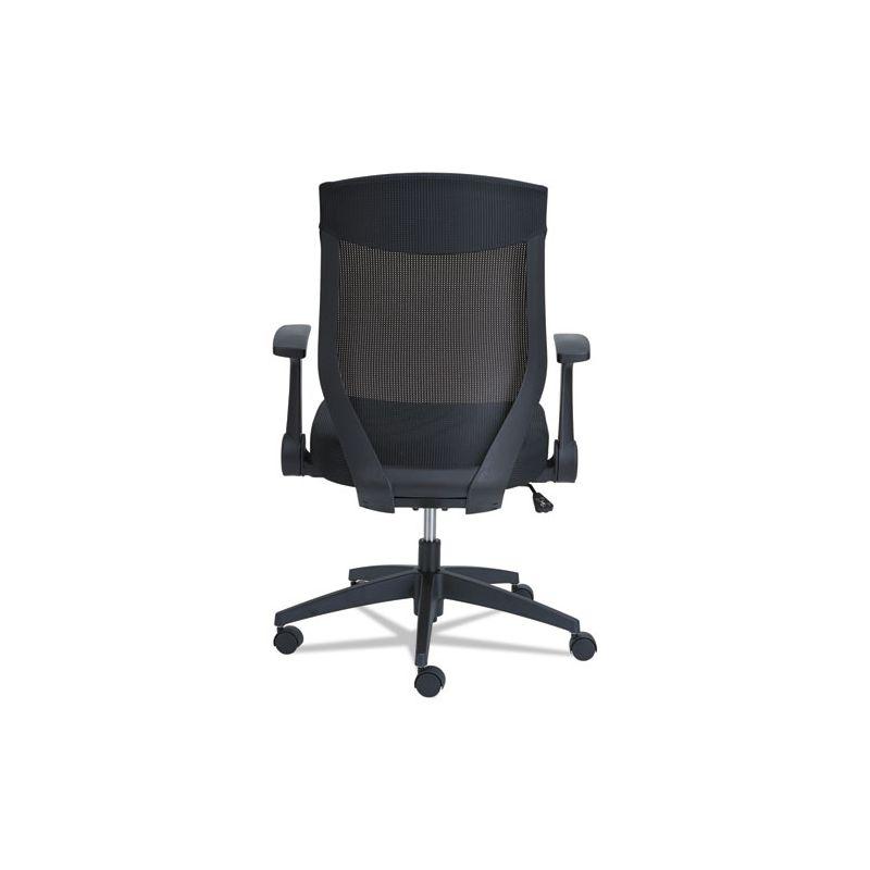 Alera Alera EB-K Series Synchro Mid-Back Flip-Arm Mesh Chair, Supports Up to 275 lb, 18.5“ to 22.04" Seat Height, Black