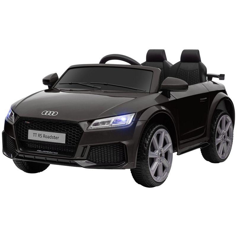 Aosom 6V Kids Electric Ride On Car, Licensed Audi TT RS with Seat and Remote Control, Horn, Music, MP3 - Black