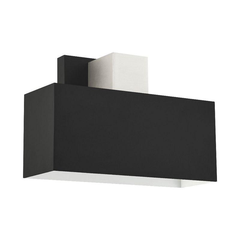 Lynx Minimalist Black Brass Outdoor ADA Wall Sconce