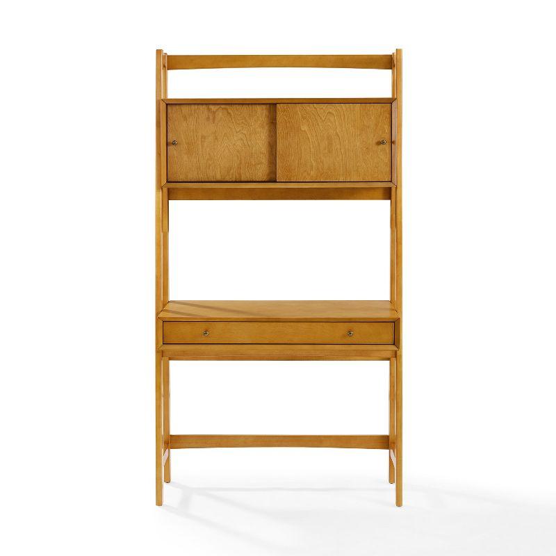 Landon Acorn Mid-Century Modern Wall Desk with Drawer