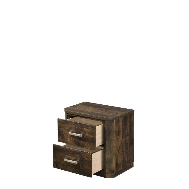 24&#34; Elettra Nightstand Rustic Walnut - Acme Furniture