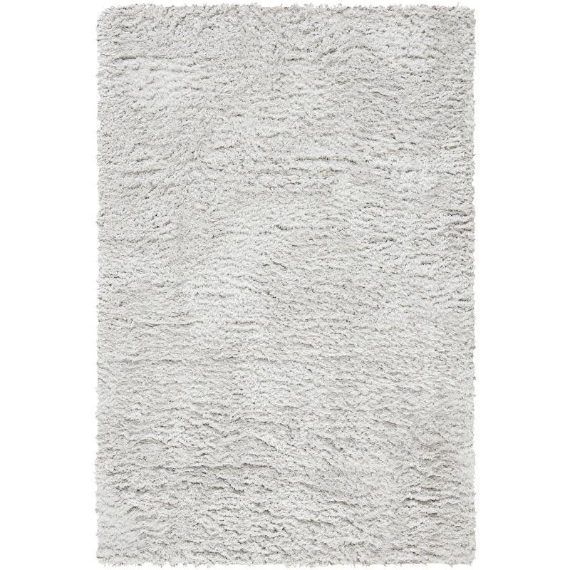 Madrid Shag 200 MDG256 Power Loomed Indoor Area Rug - Silver - 4'x6' - Safavieh