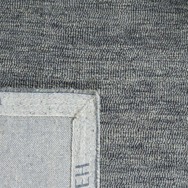 Gray Hand-Tufted Wool Rectangular 4' x 6' Rug