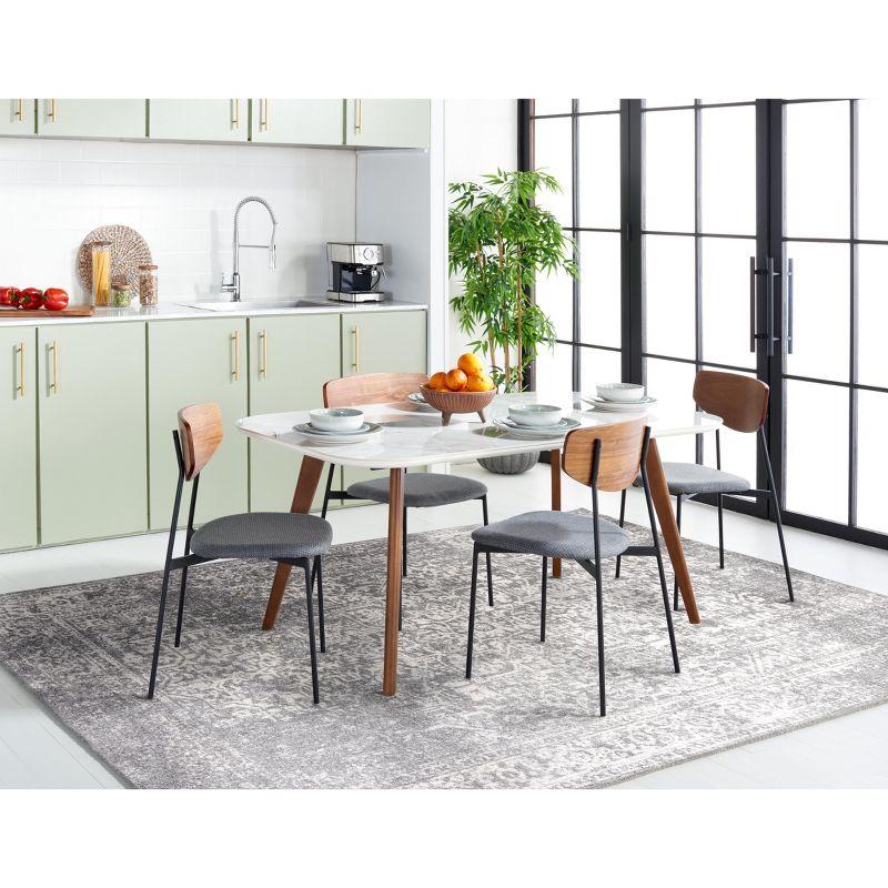 Evoke EVK256 Power Loomed Indoor Area Rug - Silver/Ivory - 6'7"x6'7" - Safavieh