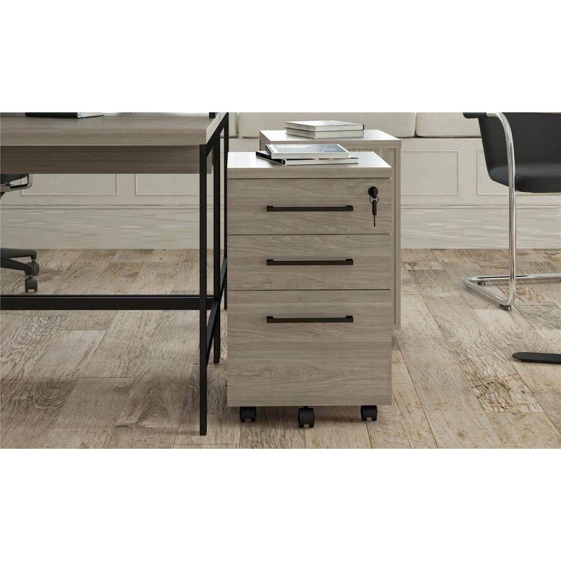 Parkside Mobile File Cabinet Light Brown - Ameriwood Home