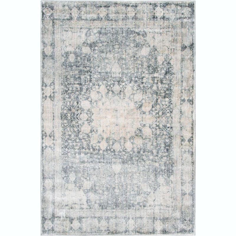 Unique Loom Asheville Collection Area Rug - Rockwell (4' 1" x 6' 1" Rectangle Gray/Beige)