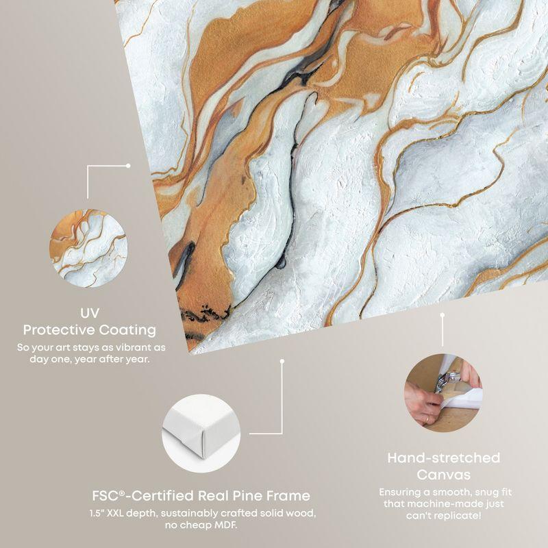 Art Remedy Gold Marble Boho Neutral Abstract Wall Art by Art Remedy