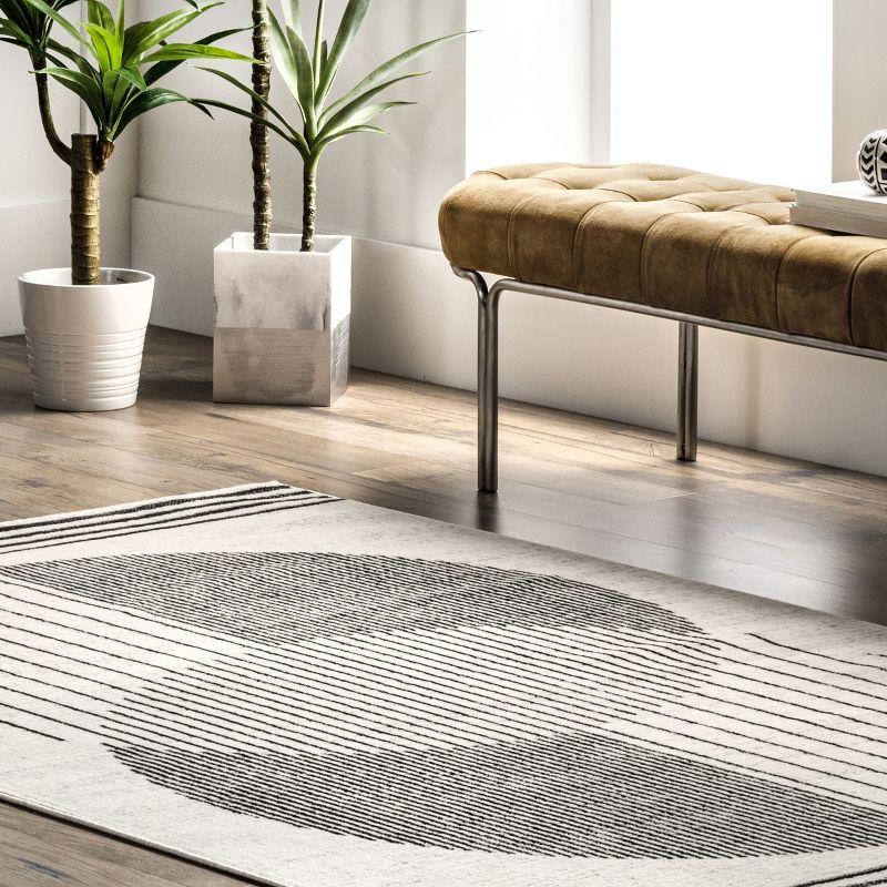 nuLOOM Blaire Contemporary Solar Eclipse Area Rug