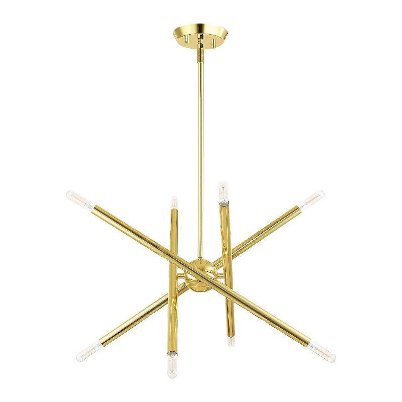 Livex Lighting Soho 8 - Light Chandelier in  Polished Brass
