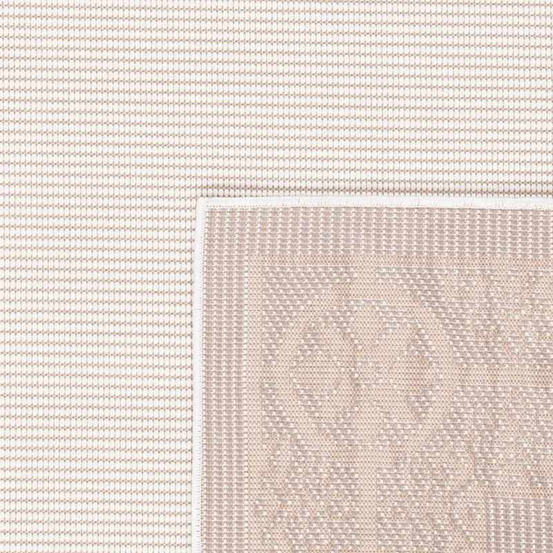 Bermuda BMU815 Power Loomed Indoor/Outdoor Machine Washable Area Rug - Ivory/Beige - 5'3"x7'6" - Safavieh