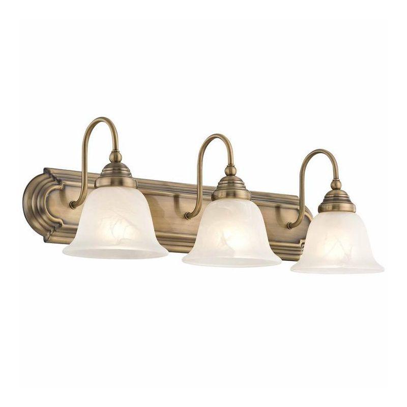 Livex Lighting Belmont 3 - Light Vanity in  Antique Brass